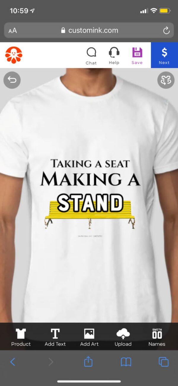 T Shirt 2 - Making a Stand